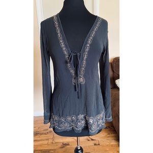 💢50% Victoria's Secret Black Sheer Top